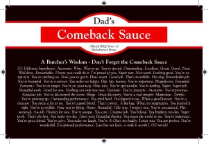 Comeback Sauce... 101 Different Ingredients
