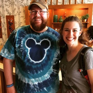Alan Mueller of North Carolina and Alana Muller of Kansas meet up at Disney World!